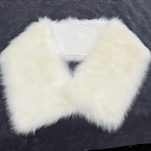 Ivory Faux Fur Wrap